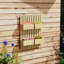 Lit de jardin surélevé avec treillis pour fleurs de vigne et plantes grimpantes Outsunny