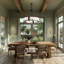 Cloud Break 8 - Light Steel Chandelier