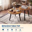 Ensemble de 2 tables basses rondes gigognes - Tables d'appoint en bois et en métal, conception empilable peu encombrante pour le salon - couleur bois naturel-133424593