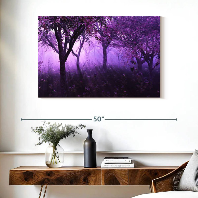 Alvord Violet Forest, 26" H x 39" W