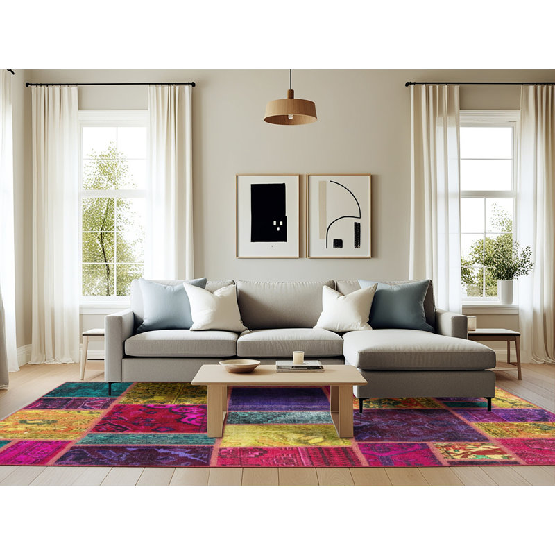 Abstract Indoor Rug, Rectangle 6' x 9'