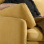 Fauteuil surdimensionné en chenille simple avec siège large et profond, conception moderne à blocs de couleurs, fauteuil confortable pour le salon et la chambre à coucher, comprend deux coussins décoratifs-121048171