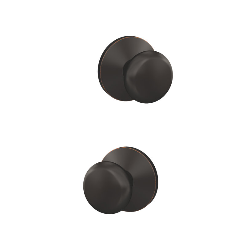 Plymouth Non-Turning Knob with Kinsler Trim, Aged Bronze