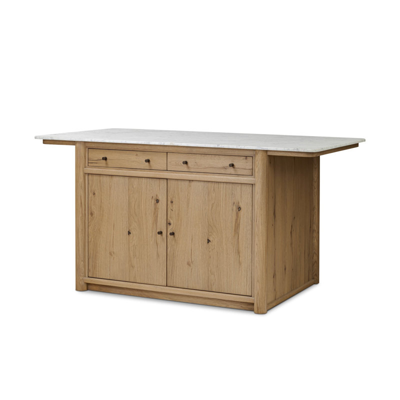 Fatima Kitchen Island-Aged Natural Oak