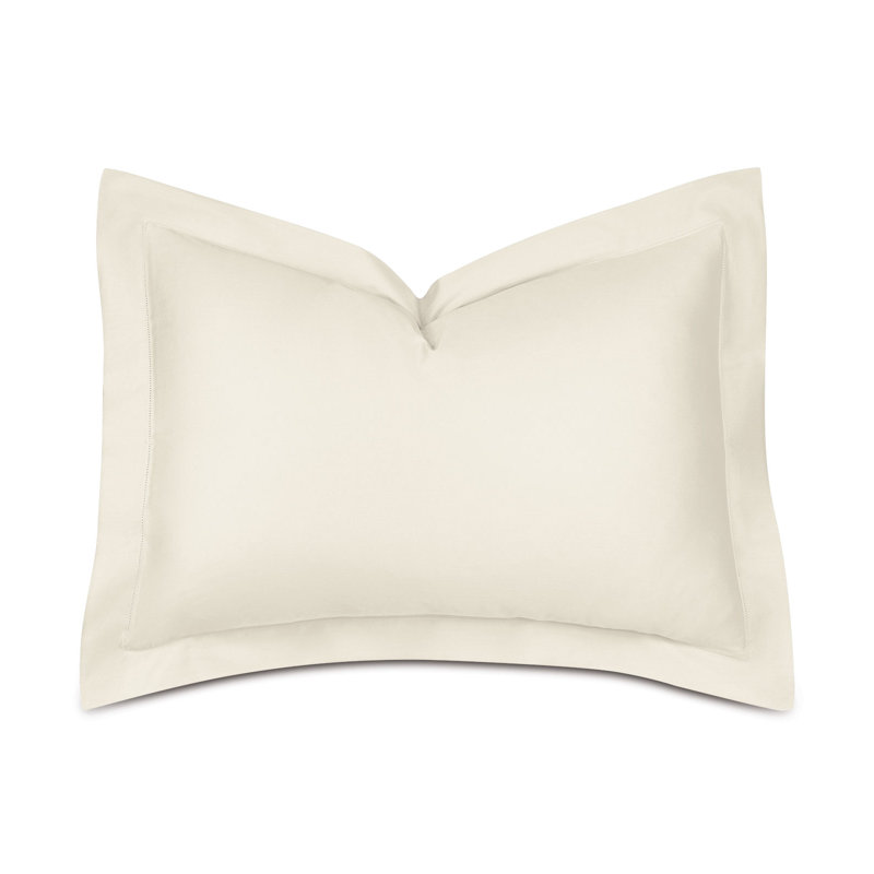 Deluca Cotton Pillow Sham, Standard/Twin, Ivory