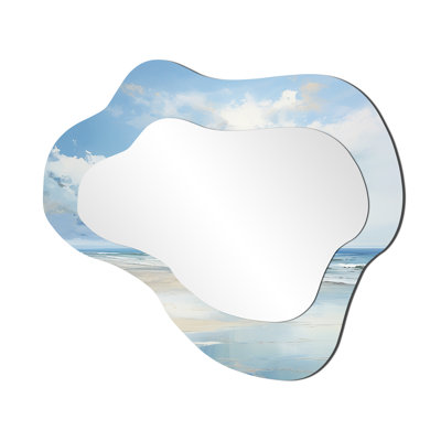 Coastal Beach Minimal Scenery II - Miroir mural décoratif nautique