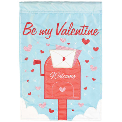 Double Sided 18 in. H x 13 in. W Polyester Valentine's Day Garden flag