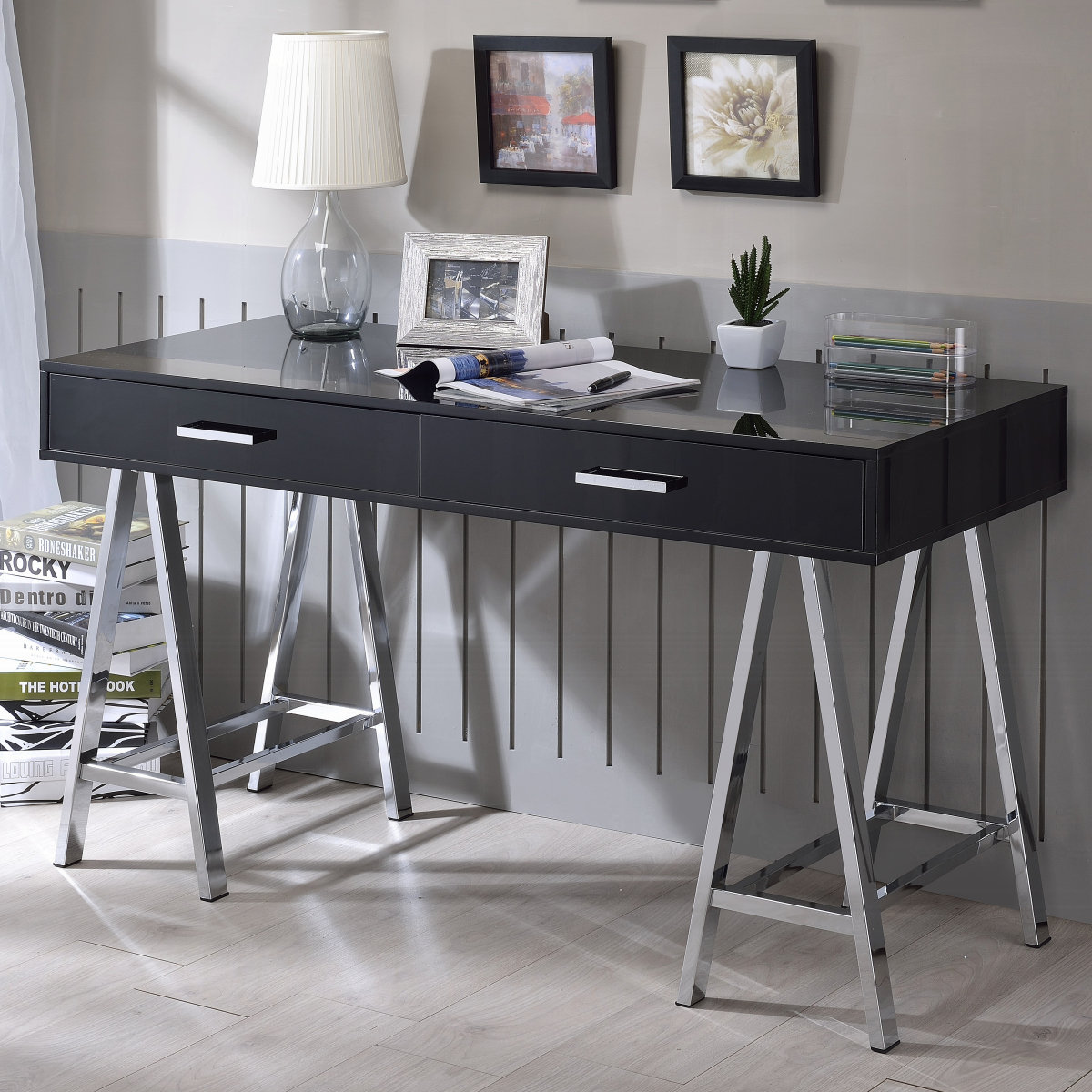 Brayden Studio® Desk With Drawers Computer Desk Home Office Desk ...
