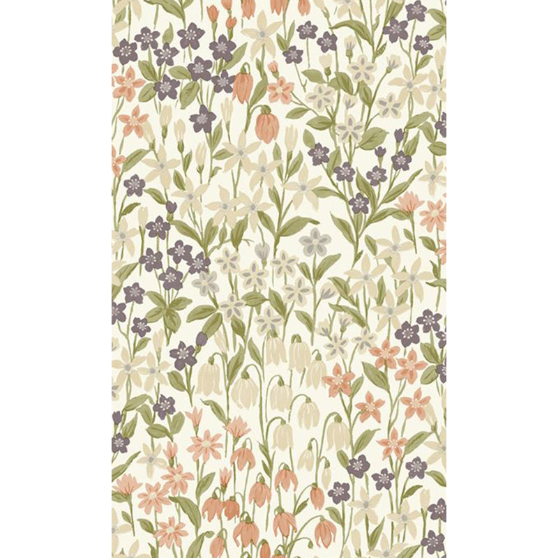 Motif floral fleurs Bluebell, Beige