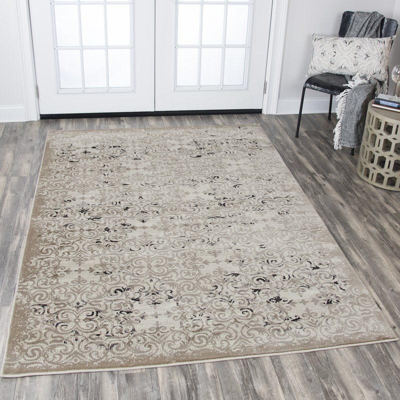 Ashmoore Abstract Indoor Rug, Rectangle 5'3" x 7'6"