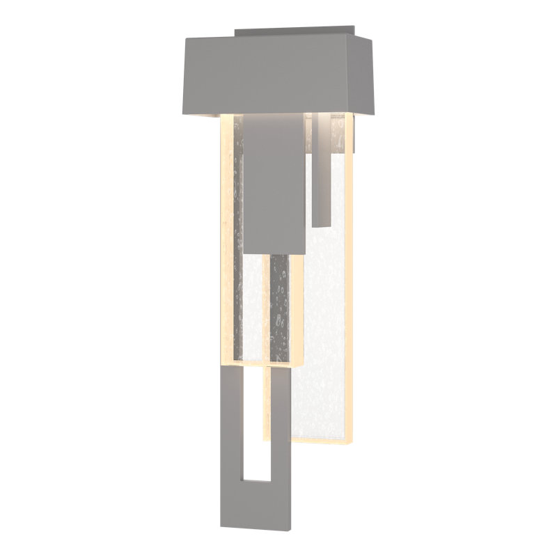 Plafonnier encastré d'extérieur Rainfall, Gauche, Acier bruni côtier, H 30,2 po x l 6,6 po x P 4 po