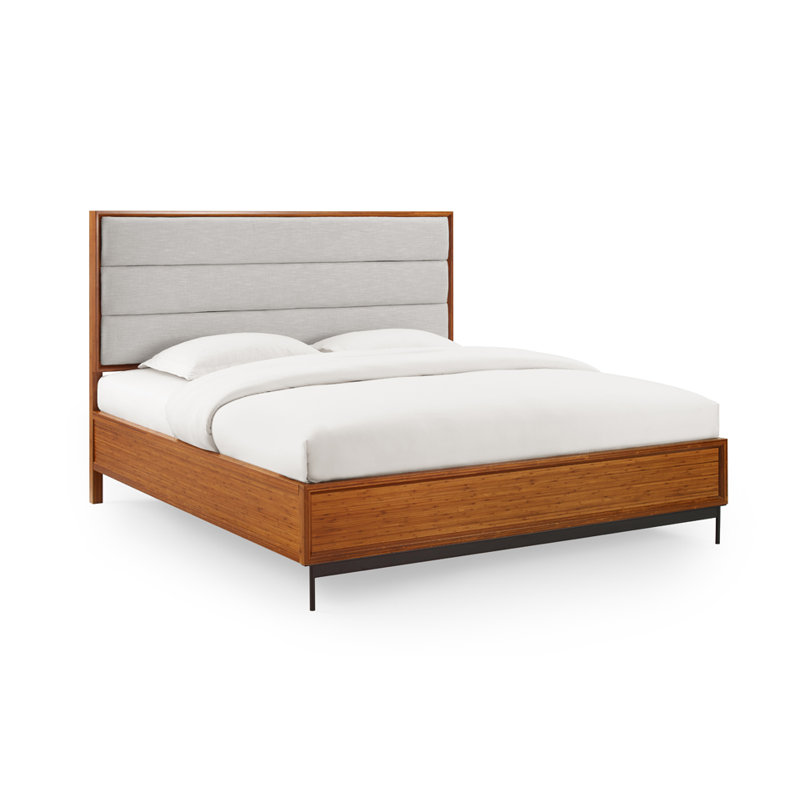 Upholstered Panel Storage Bed, Queen