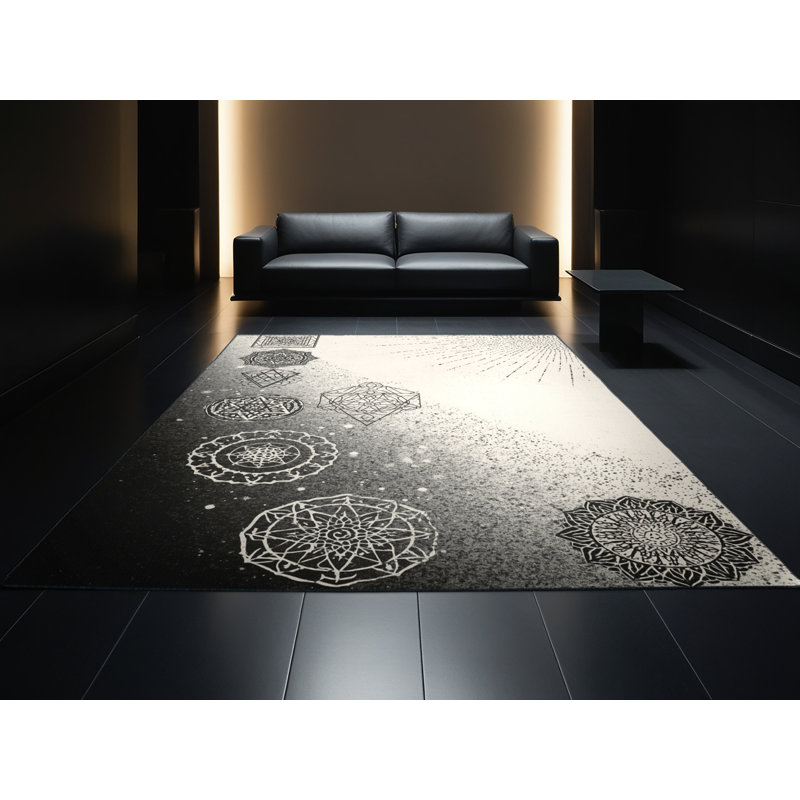 Tapis beige moelleux moelleux d'inspiration mondiale Estaugh, 3 X 5
