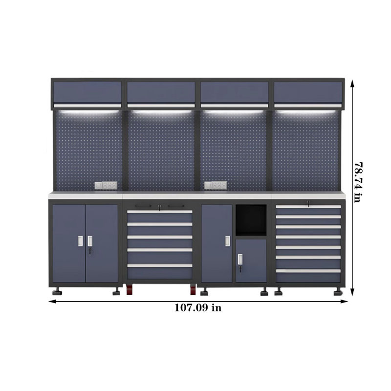 Système de rangement complet pour garage atelier