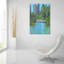 Art mural en verre épique «City Park» par Allayn Stevens, 24 po x 36 po-114790778