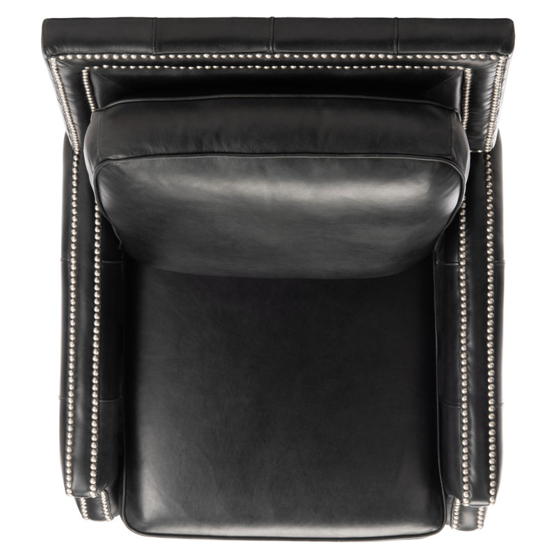 Couture Leather Recliner, Black
