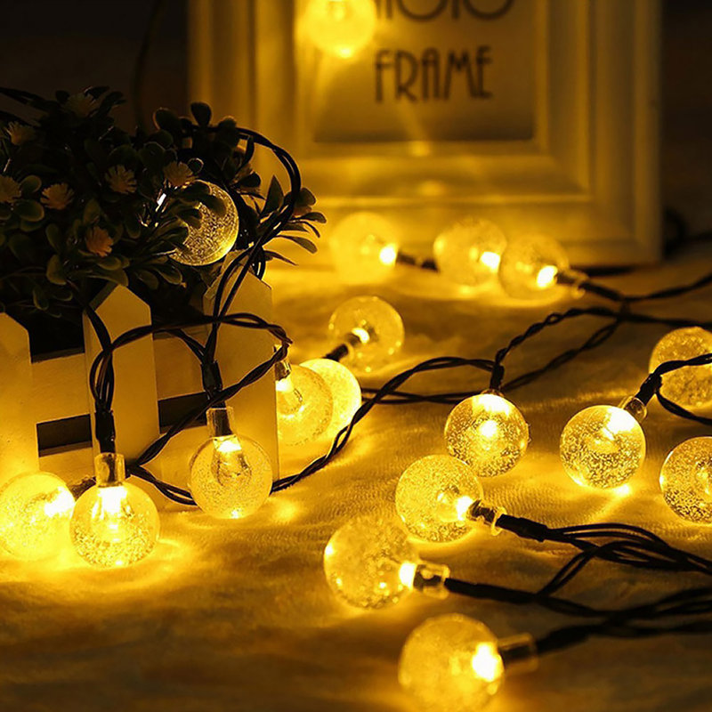 30 Light Solar String Lighting, Warm White