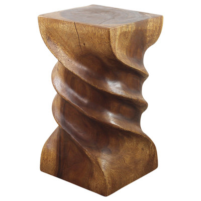 Lovejoy Solid Wood Abstract End Table