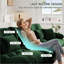 Canapé modulaire 3 places à assise profonde pour salon Studio | Vert sauge | Chenille-1540122966