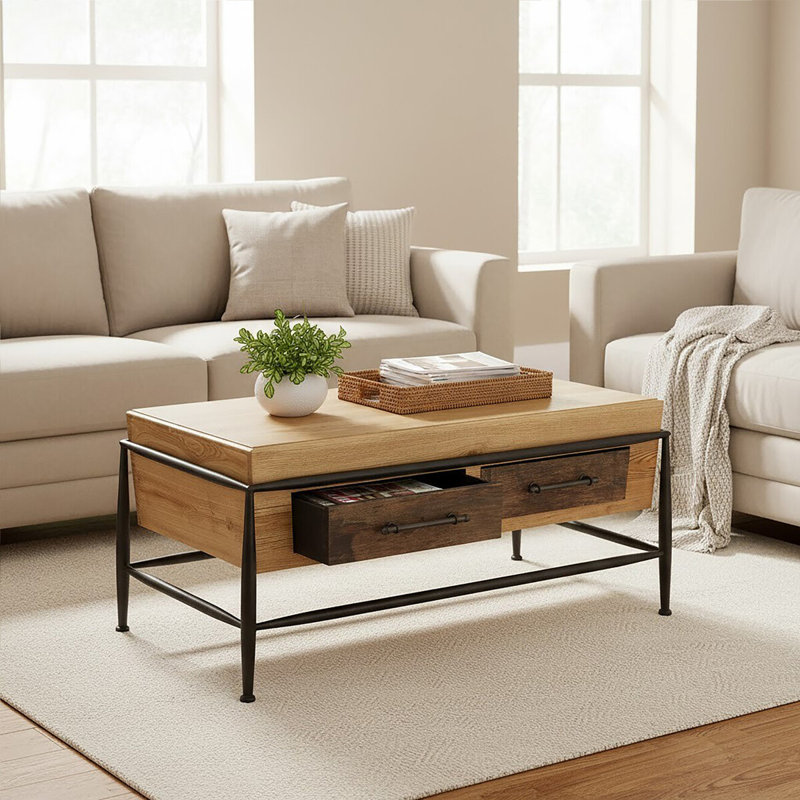 Sabia Four Leg Coffee Table with Storage