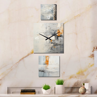 Horloge murale en métal Coleen