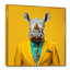 Suited Up Rhino In Yellow I - Rhinoceros Animal Wall Art