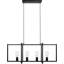 Lustre carré / rectangulaire 4 lumières pour îlot de cuisine pour salle à manger