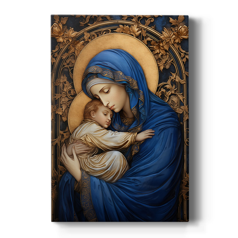 Série Religious XCIV - Toile tendue avec châssis Premium - Prêt à être accroché, H 48 po x l 32 po