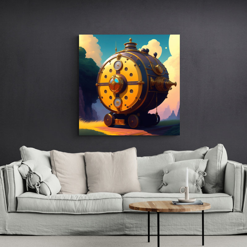 «Time Machine Mobile» par Stephen Chambers, impression sur toile tendue, L 15 po x H 15 po