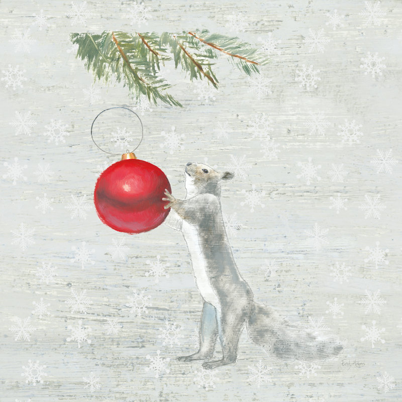Christmas Critters IV by Emily Adams - Wrapped Canvas Painting, 91cm H x 91cm W x 3.8cm D