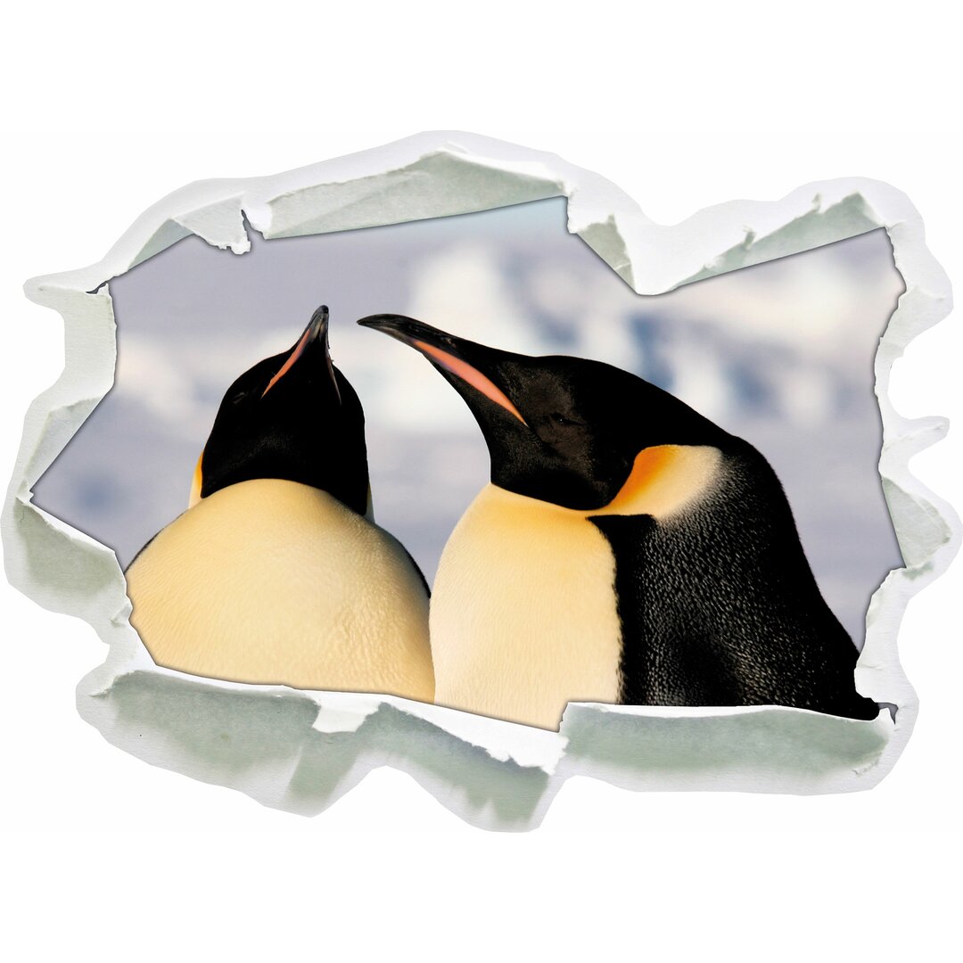 Zwei prächtige Kaiserpinguine Wandsticker