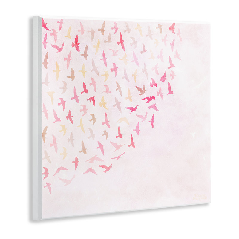 «Fluttering Pink Birds» par Carrie Cantwell