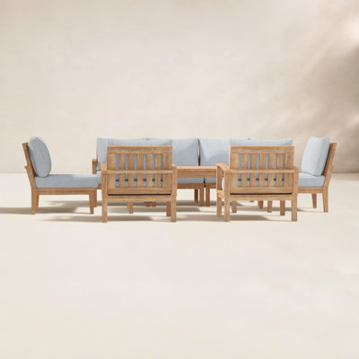 Marina 7-Person Teak Patio Seating Group