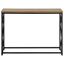 Bureau d'appoint en stratifié taupe - Idéal pour la chambre, le salon et l'entrée - Style contemporain - Plateau et structure en métal