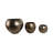 3 Piece Round Metal And Aluminum Planters With Textured Design In Sleek Contemporary Style For Modern Versatile Decor And Durable Decorative Accent Pieces With Sophisticated Artistic Appeal-1447820465
