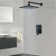 Rivera Oil Rubbed Bronze LED Rain Shower with Wall Jets and Mixer Valve