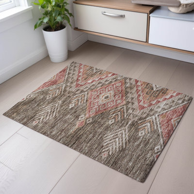 Premium Machine Washable Wayne AMF1091 Global Rug