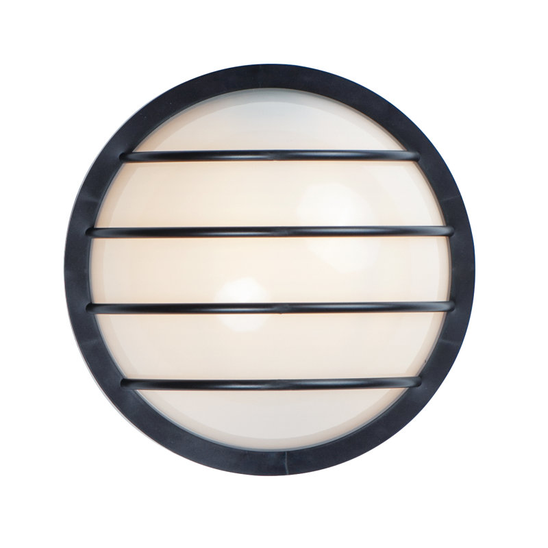 Lanterne murale d’extérieur à del h 10,25 po 1 ampoule noir Charboneau