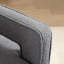 Fauteuil demi-tonneau moderne pivotant avec dossier ouvert-652721344