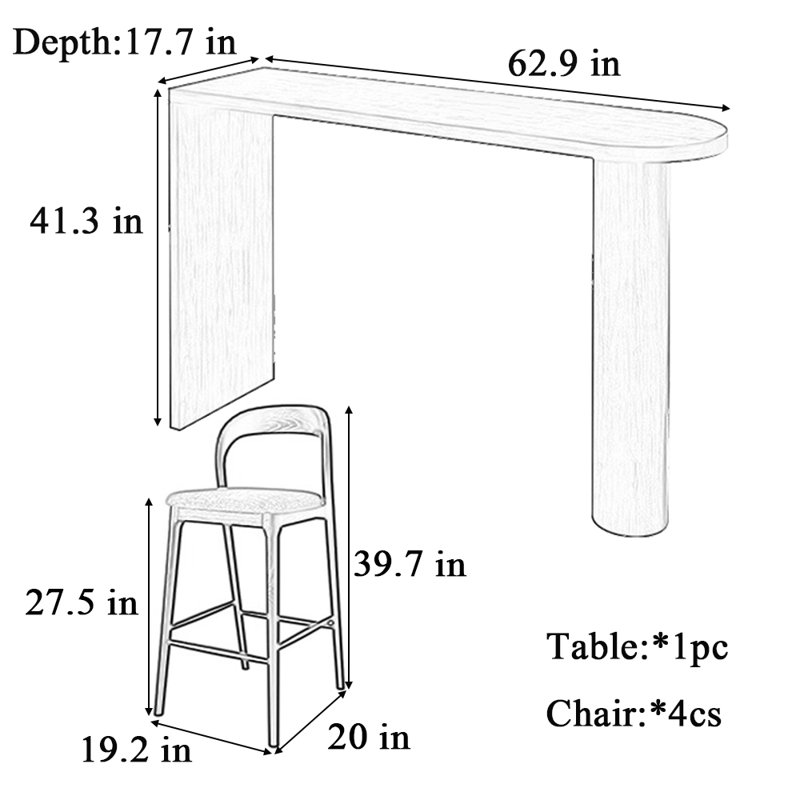 Ormskirk, 5, 41.3"H x 62.9"L x 17.7"W