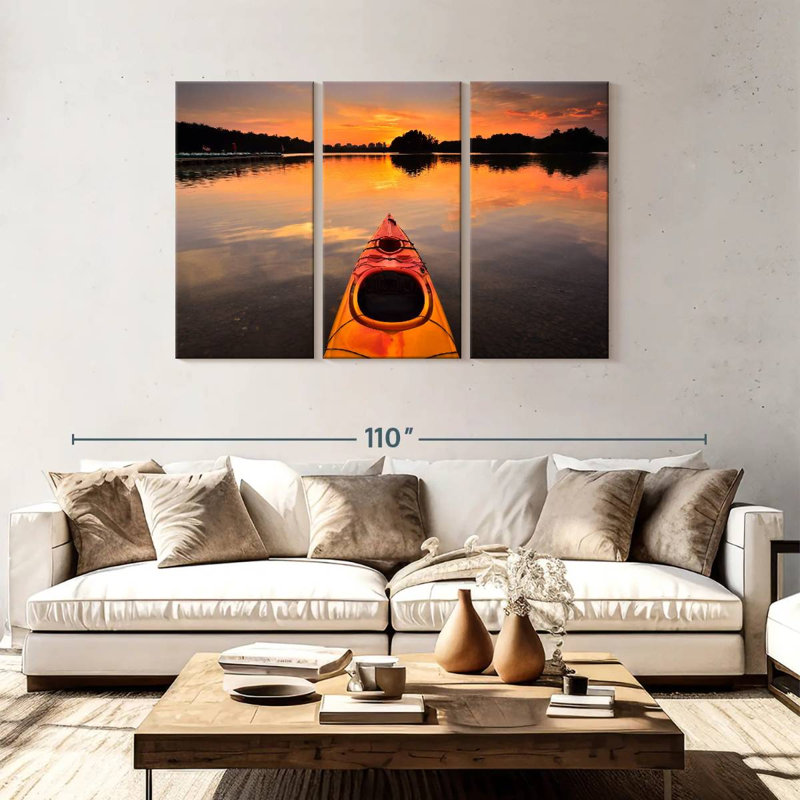 Mehar Orange Kayak, 48" H x 74" W