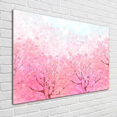 Cherry Blossoms - Unframed Art Prints on Glass