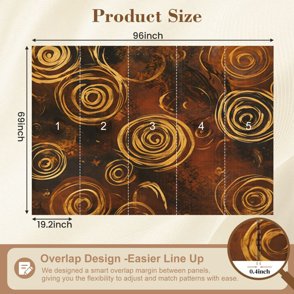 Red Barrel Studio Peel and Stick Wallpaper Abstract Swirling Spirals ...