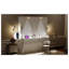 Grand lit escamotable avec bureau, lumières DEL et station de charge USB - Lit mural blanc peu encombrant pour le bureau à domicile