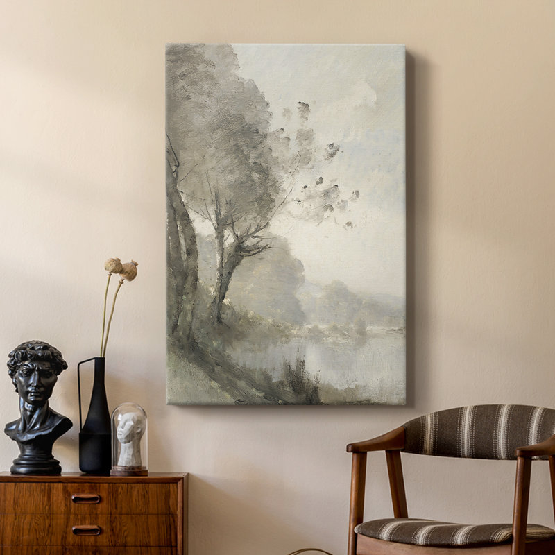 Paysage rétro Cxxiii - galerie Cavas sur mesure, H 18 po x l 12 po