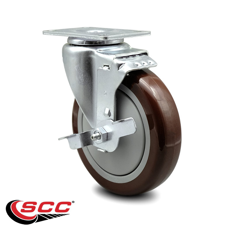 Polyurethane Caster, Maroon