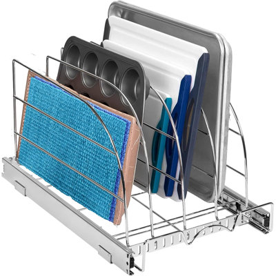 Organisateur Rodna pour plaque à biscuits et plus encore. Fini chrome - l 12,5 po
