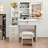 Vanity Desk with Sliding Mirror and Lights