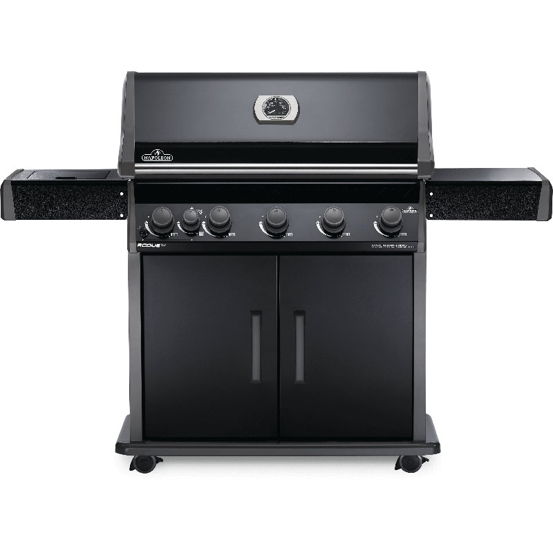 Barbecue au gaz Napoléon Napoleon Rogue® avec brûleur latéral infrarouge, Noir, Propane liquide