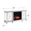 Katrien 58'' W Mirror/Silver Electric Fireplace